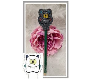 Stickdatei - ITH Stifteaufsatz Monster